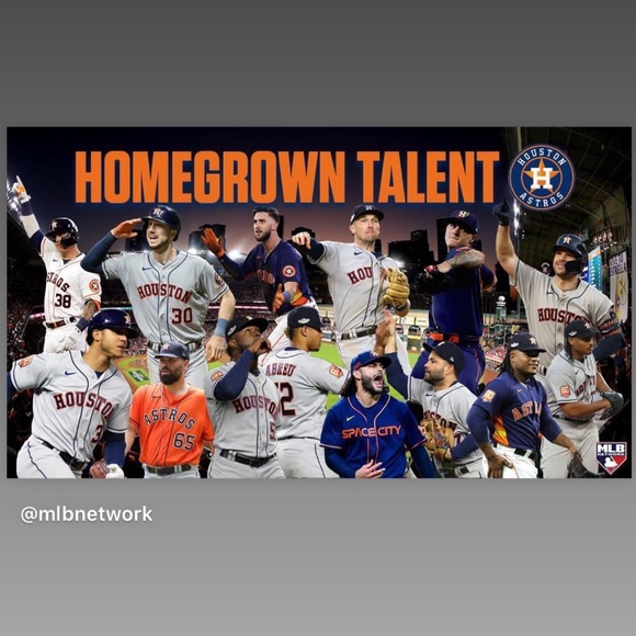 2022 World CHAMPS Houston Astros Sz M Star H Town Heather Blue GO STROSSSSS. - Picture 9 of 9